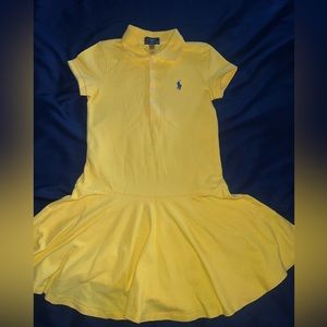 Stretch Cotton Mesh Polo Dress